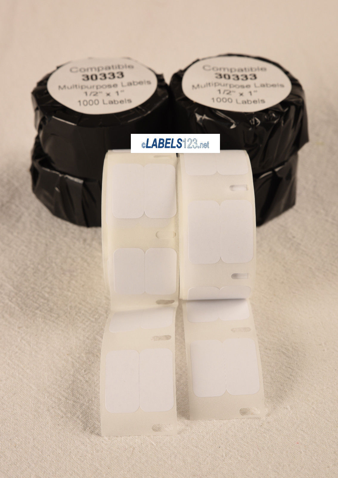 30333 White Blank Paper Rolls w/ 1000 Labels p/r Compatible Dymo® LW Printers