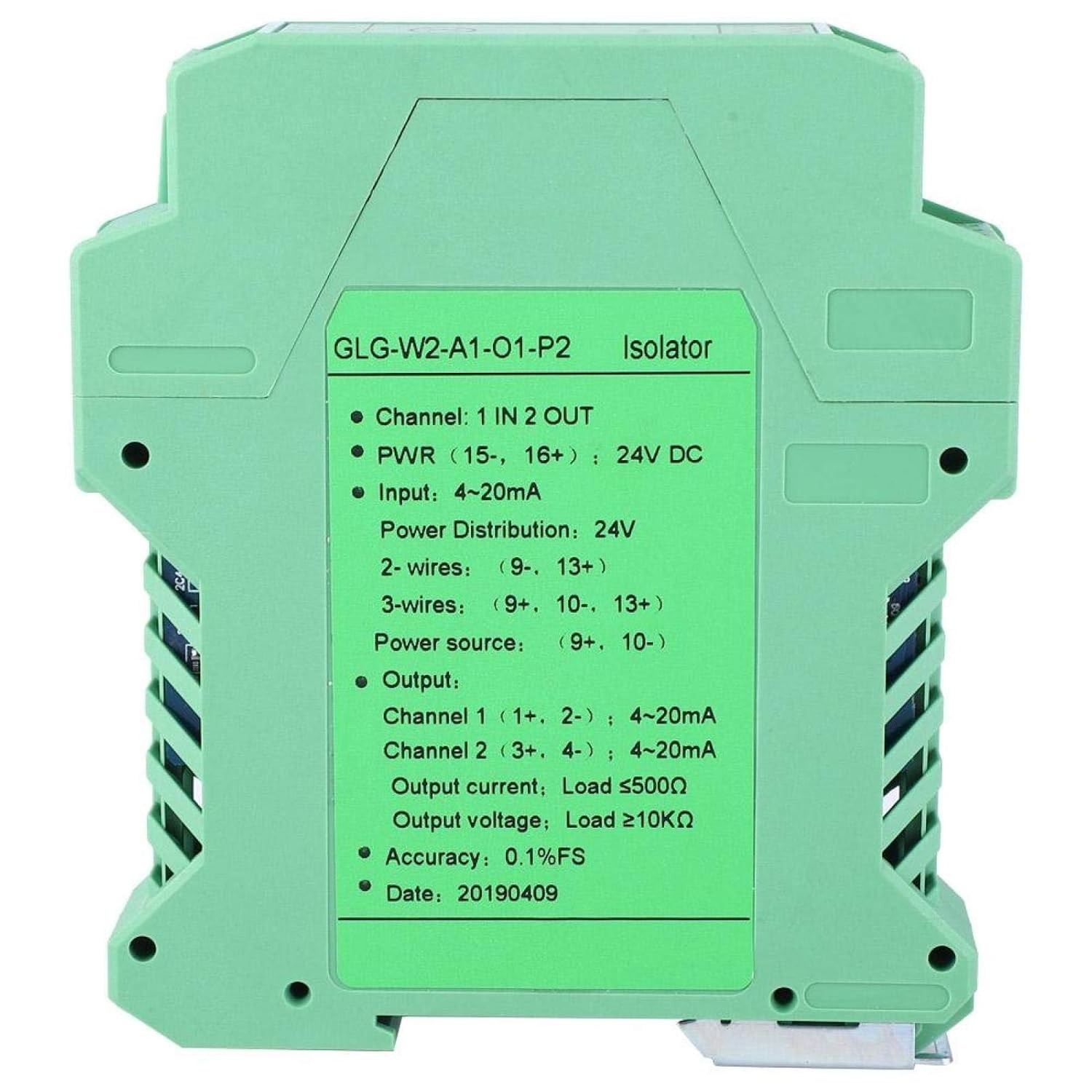 Analog Signal Isolator 4-20mA 0-10V 0/1-5V Transmitter Isolation Converter DC24V