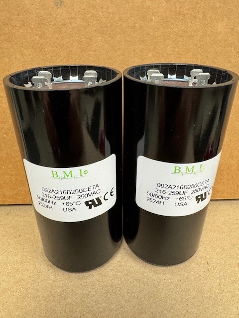 2! Baldor 216-259UF MFD Capacitors 091A216B250CE7A EC1216C06 220/250V VAC USA!