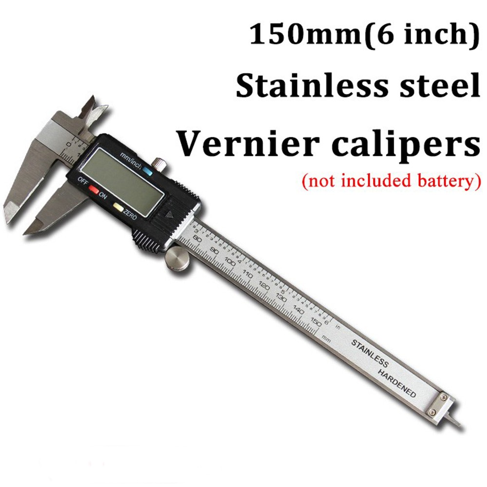 150mm LCD Digital Caliper Vernier Micrometer Electronic Ruler Gauge Measure Tool