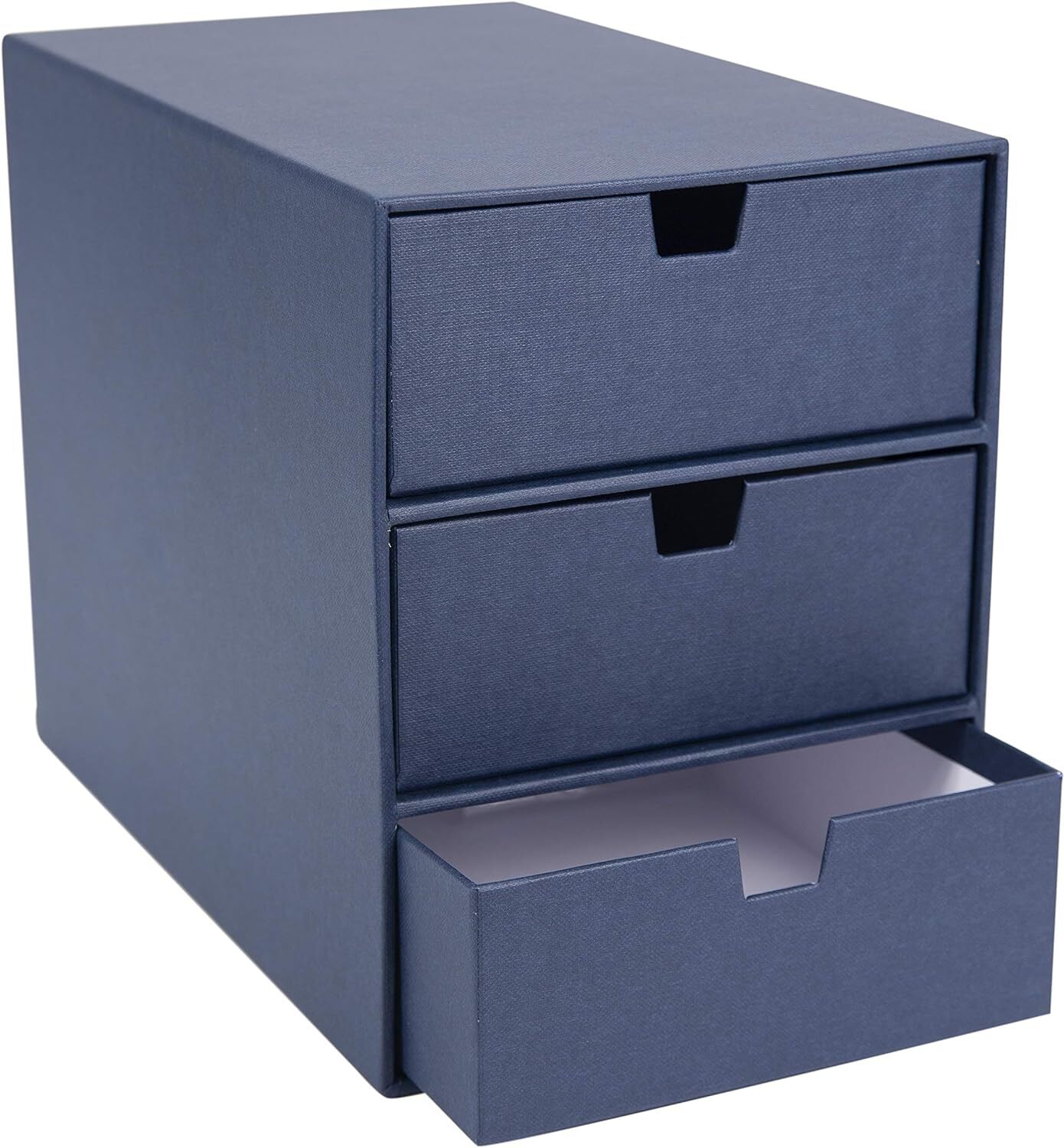 Bigso Ingrid 3-Drawer Fiberboard Desk Organizer Drawers | Dark Grey