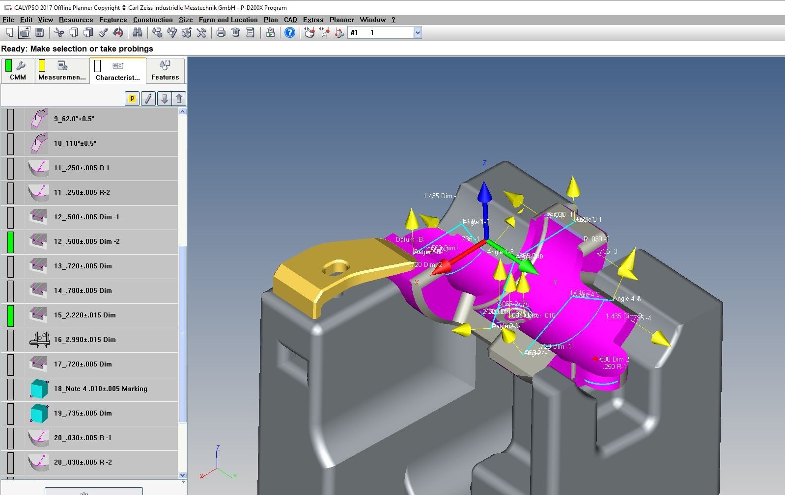 Zeiss XXT – Vast XT Calypso Programming / Hexagon PC DIMS / Mitutoyo MCOSMOS