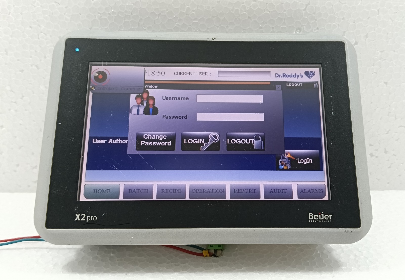 BEIJER ELECTRONICS X2 PRO 7-B2 OPERATOR TOUCH SCREEN HMI PANEL 630000205 REV.1