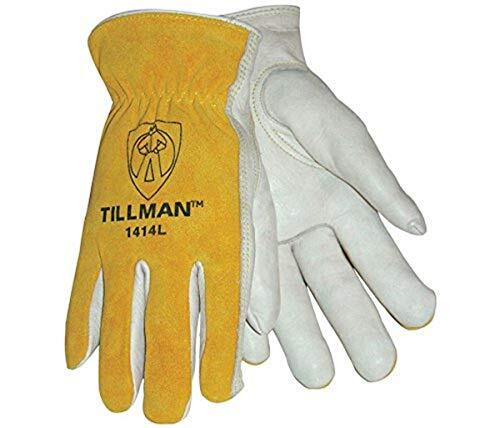 Tillman 1414L 1414 Unlined Cowhide Leather Drivers Glove, Cowhide Leather, La…