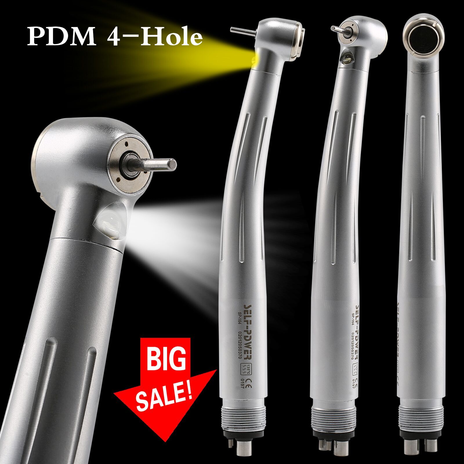 KaVo Style Dental Fiber Optic LED E-generator High Speed Handpiece Turbine 4HOLE