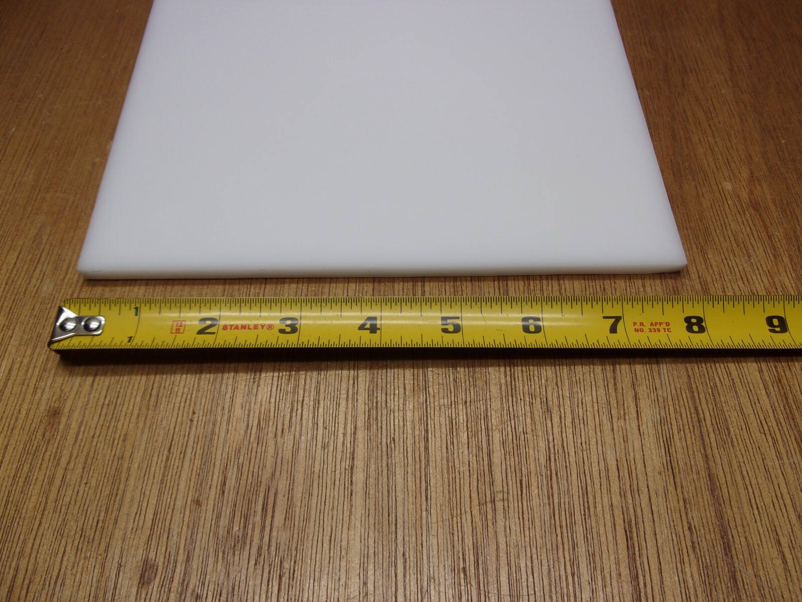 1/4″ Thick X 6″ X 8″ UHMW PE Polyethylene Rectangle Flat Bar Sheet Stock White
