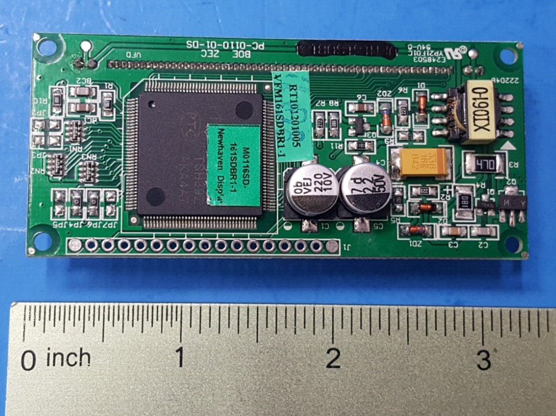 Display VFD CHARACTER, M0116SD-161SDBR1-1, NEWHAVEN DISPLAY, 1 X 16 CHARACTER