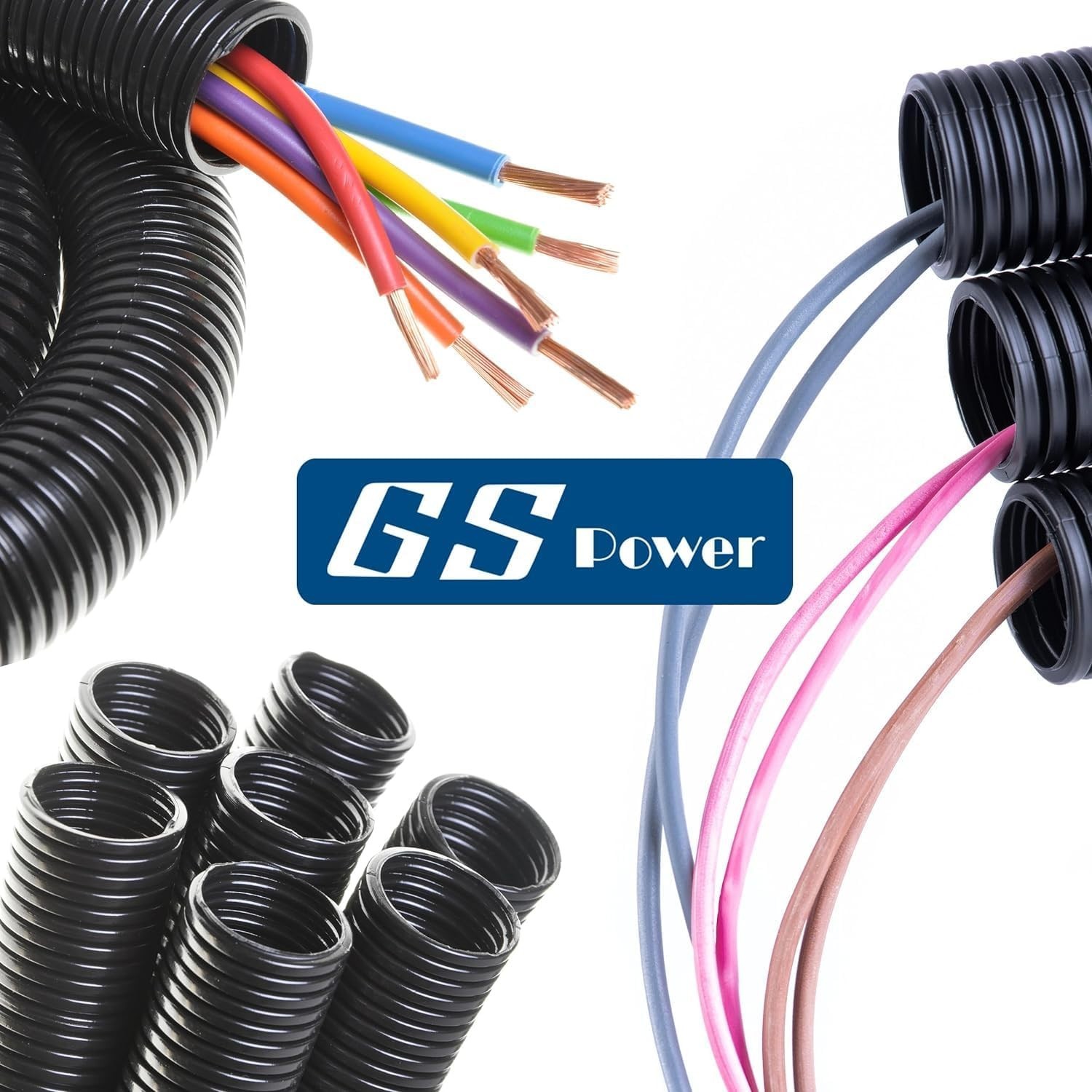 Ribbed 1/2” x 25ft Wire Protection Loom – Suitable for Indoor and Outdoor Use