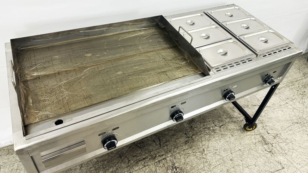 NEW 65″ Taco Cart Griddle Warmer Fryer Stainless Steel Propane LP BBQ