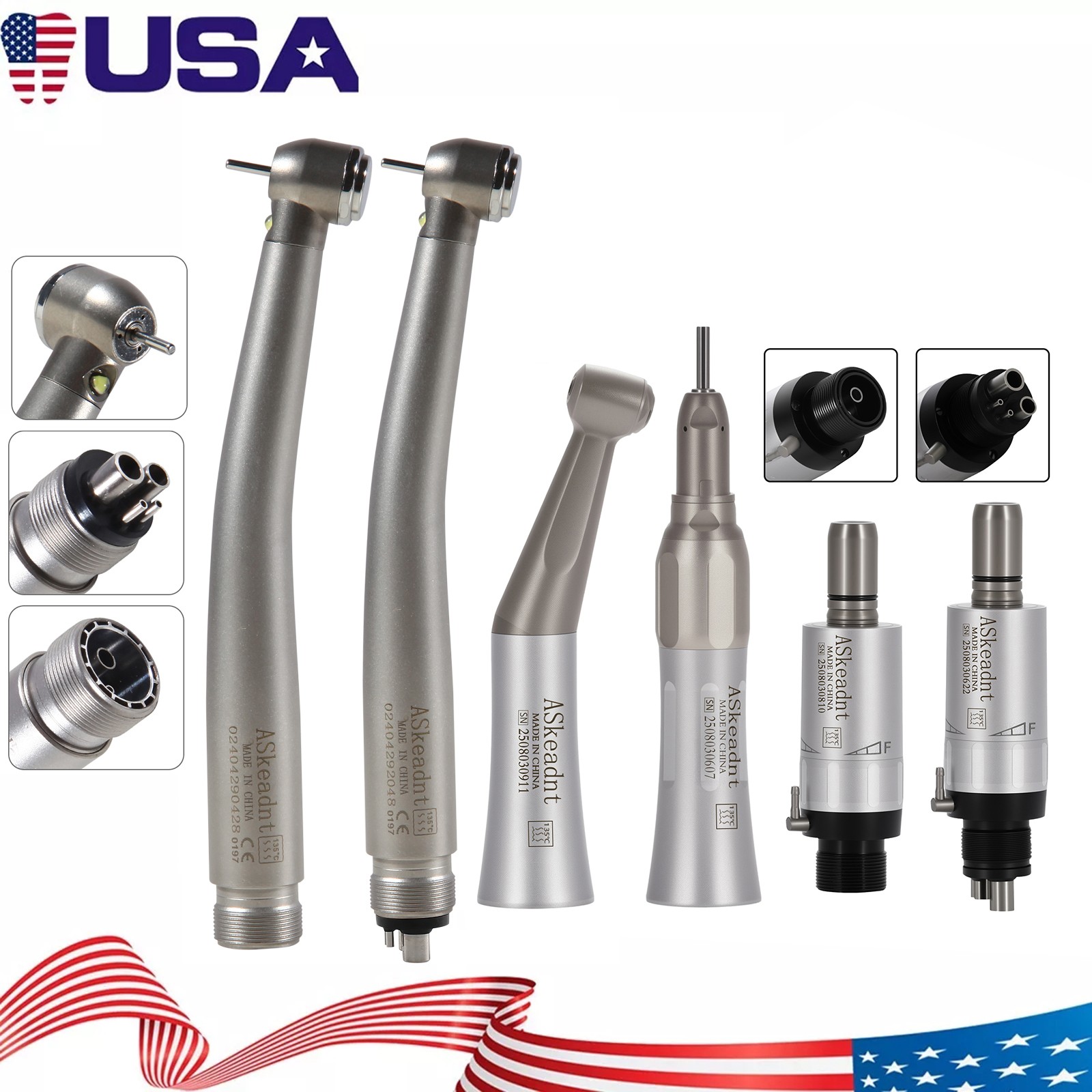 turbina LED pieza de mano alta baja velocidad 4/2HOLE High Low dental estilo NSK
