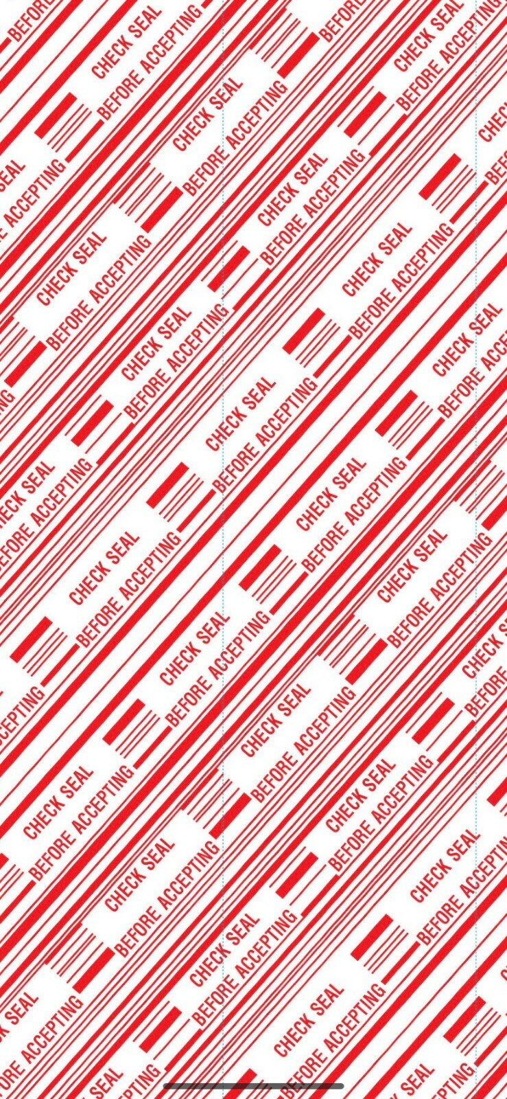 36 Rolls 2inch x 110 Yds Pre-Printed Packing Tape,”Check Seal Before Accepting”
