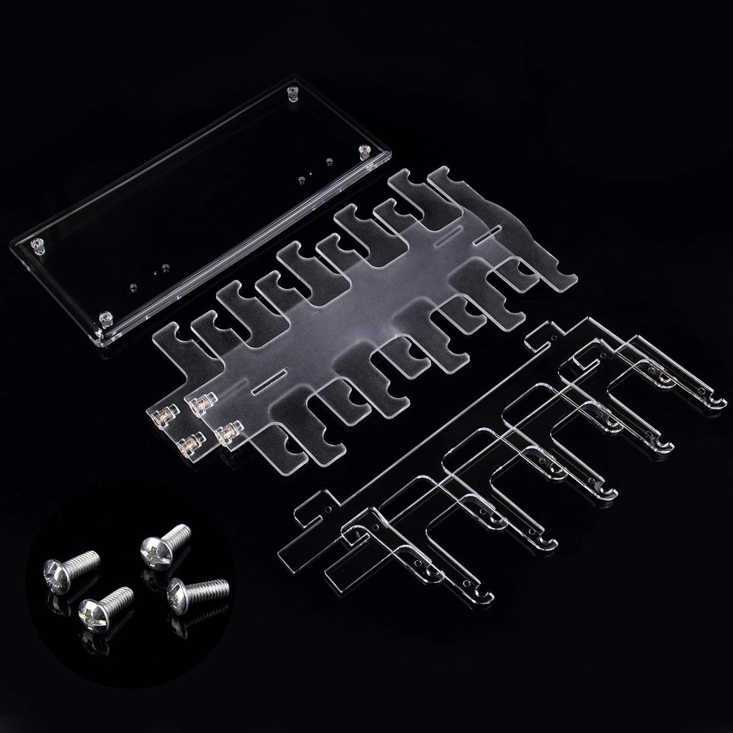 Space-Saving 2-Row Eyewear Holder – Lightweight Display for 10 Pairs of Glasses