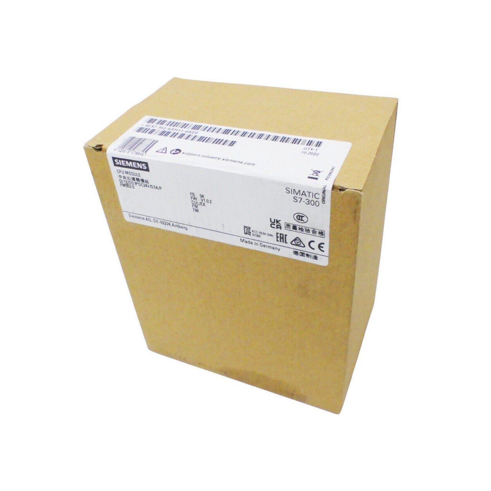 New Siemens 6ES7352-5AH11-0AE0 6ES7 352-5AH11-0AE0 1 Year Warranty Fast Shipping