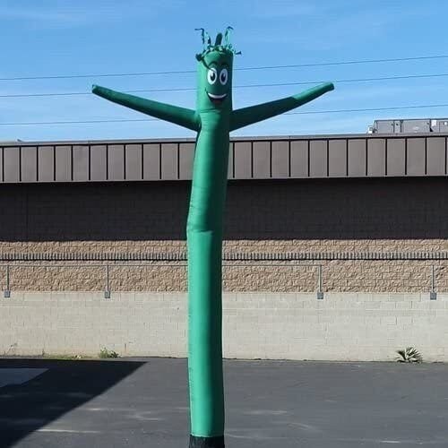 Light Blue 20ft Tall Inflatable Tube Man Air Powered Dancing Guy for Outdoors…