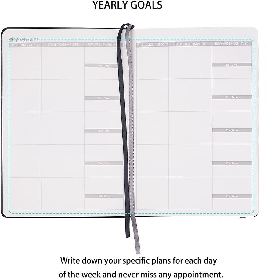 Premium UNDATED Weekly & Monthly Planner (Black)