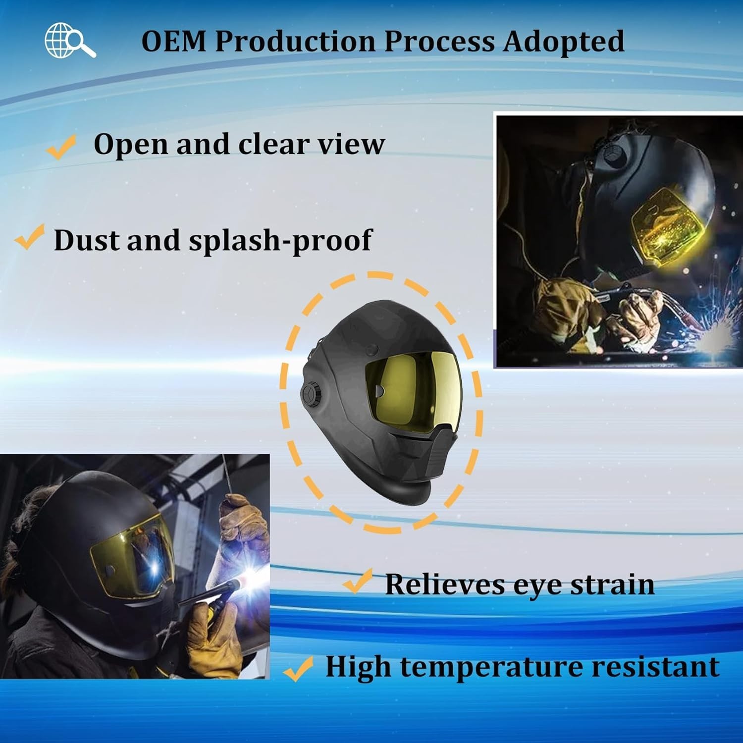 High Clarity Lens Replacement for ESAB Sentinel A50 – 5 Pack for Clear Vision