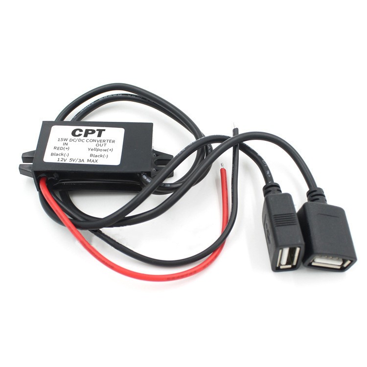 NEW Waterproof DC-DC Converter 12V Step Down to 5V Power Supply Module 3A 15W