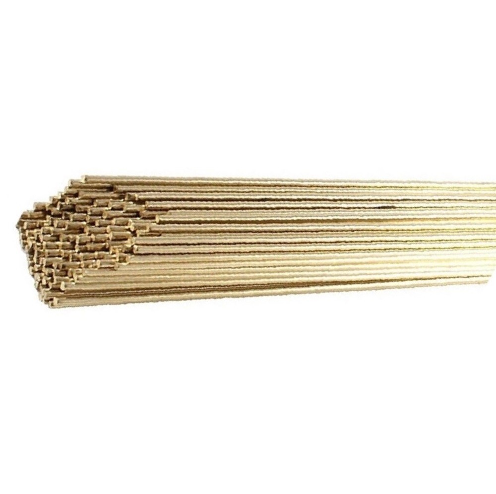 2 lbs Low Fuming Bronze Brazing Rod Bare RBCuZn-C 3/32” X 36″ Bare Brazing Rod