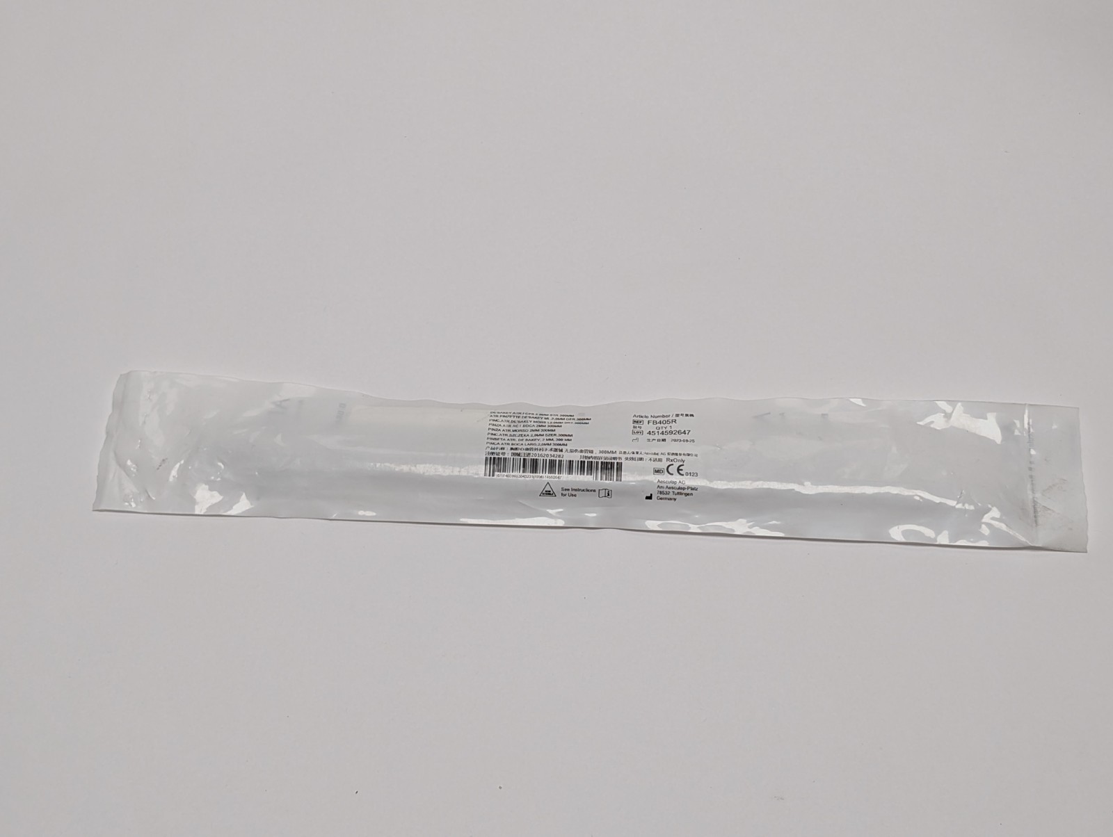 AESCULAP FB405R DeBakey Atraumatic Forceps Made In Malaysia (NEW).
