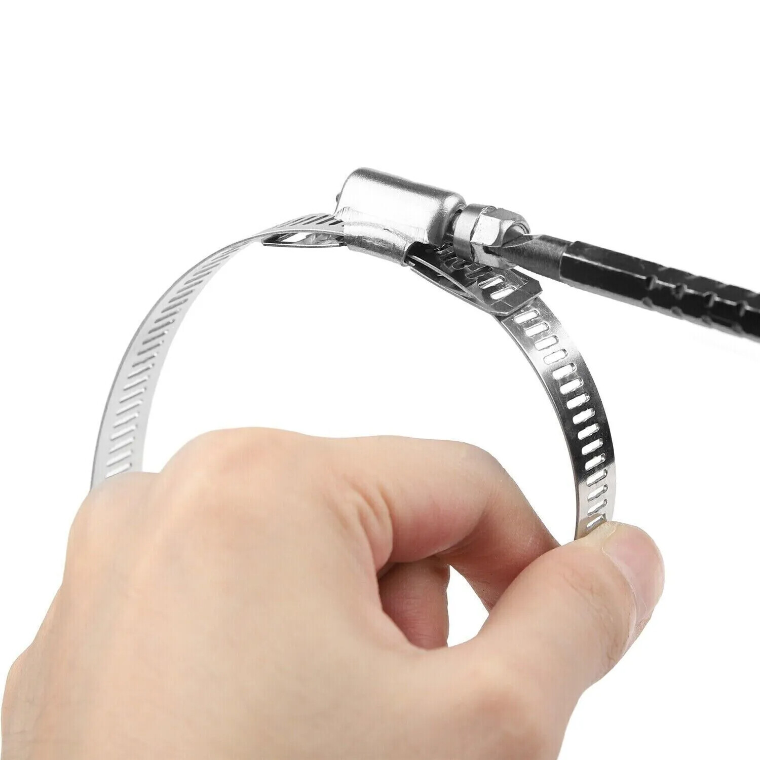 Adjustable Large Hose Clamps Worm Gear Stainless Steel Clamp Fasteners USA Sell