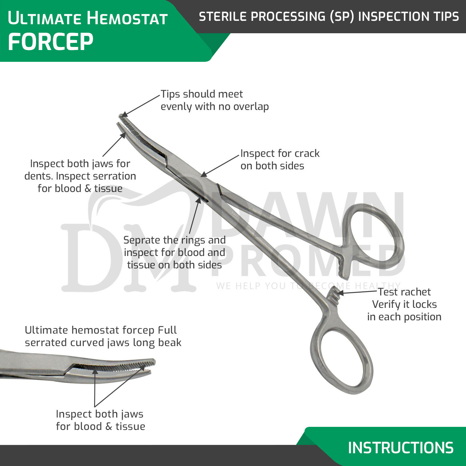 10 Pcs Mosquito Hemostat Locking Forceps 5″ Curved & Straight Surgical German GR