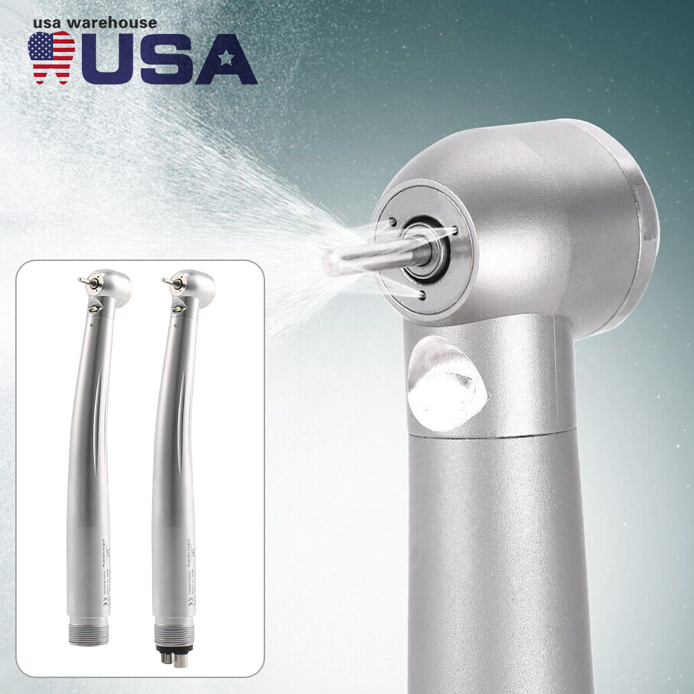 Pieza de mano LED turbina alta velocidad fibra óptica dental estilo NSK 2/4 Hole