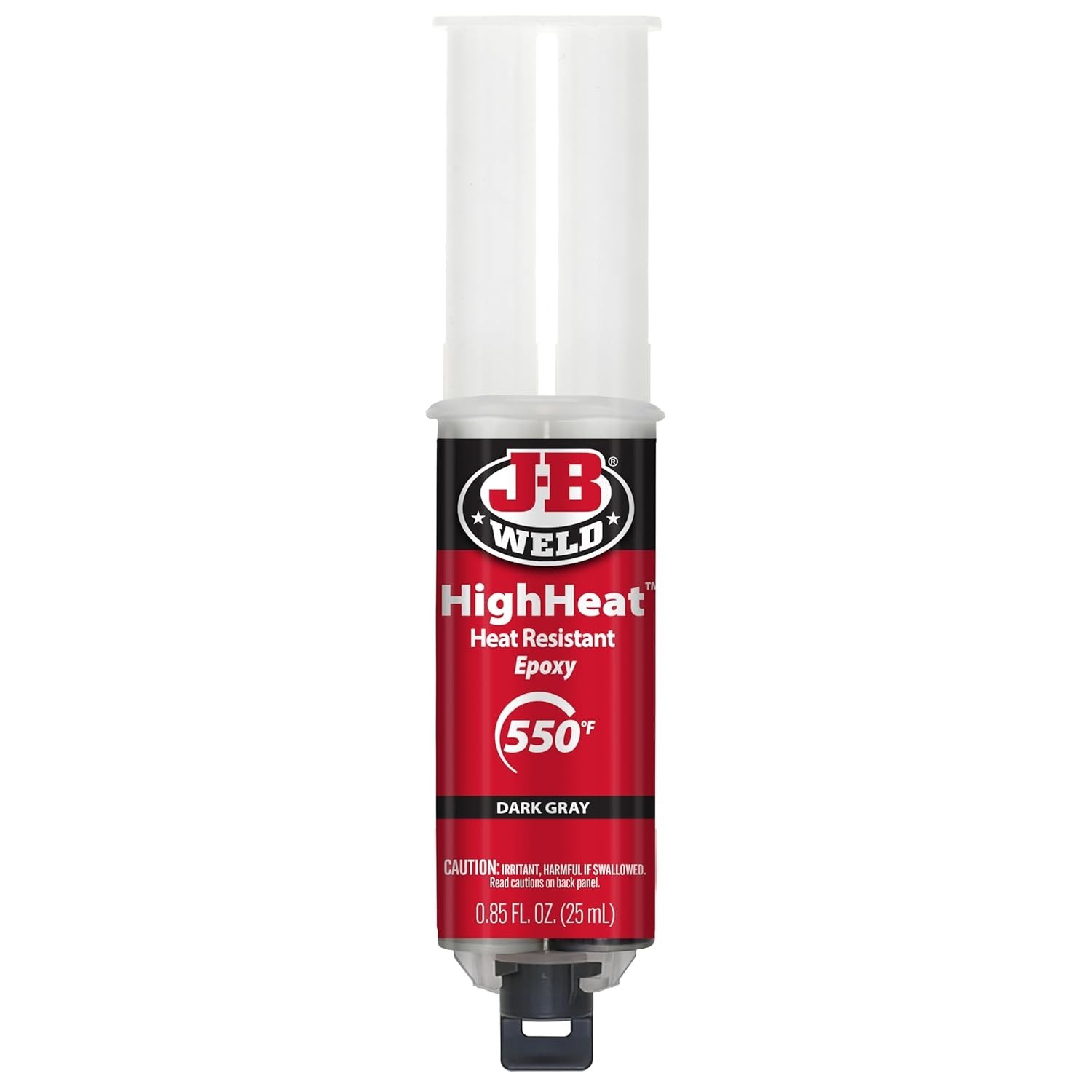 J-B Weld High Heat Epoxy Syringe, Dark Grey