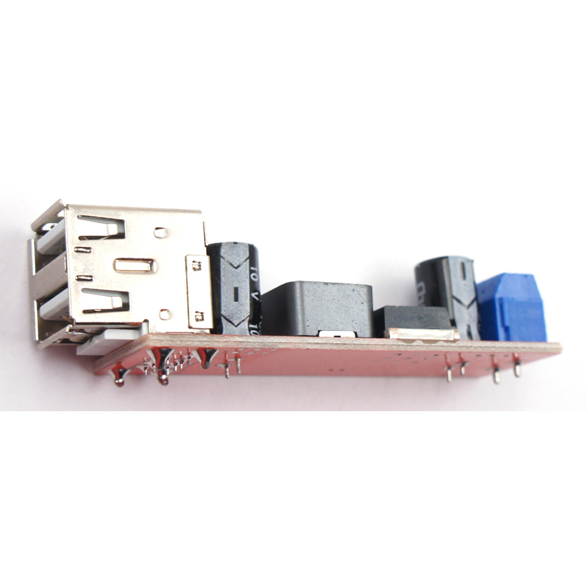 5pcs Dual USB LM2596 5V 3A Voltage Step-down Buck Module 6-40V IN with Terminals