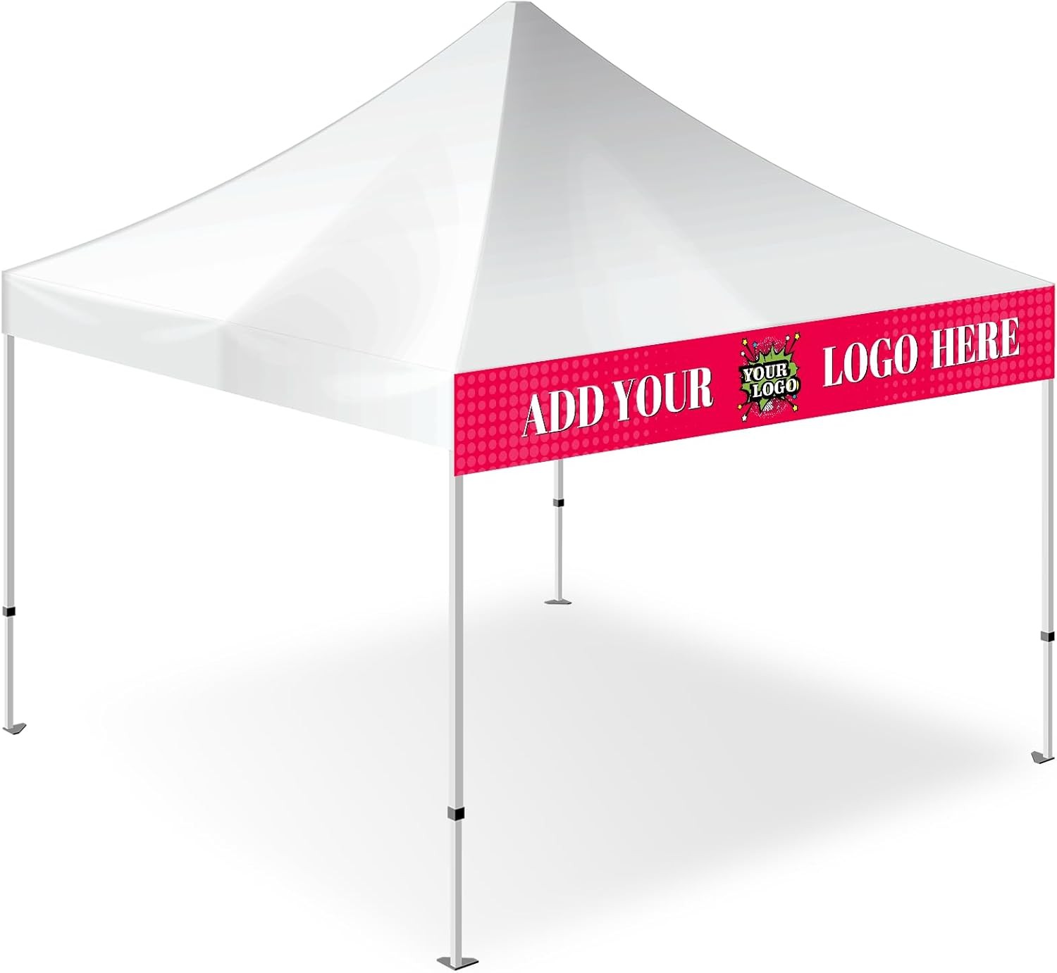 Custom Tent Banner and Valance with Logo Customize fit for Canopy Tent 10x10ft