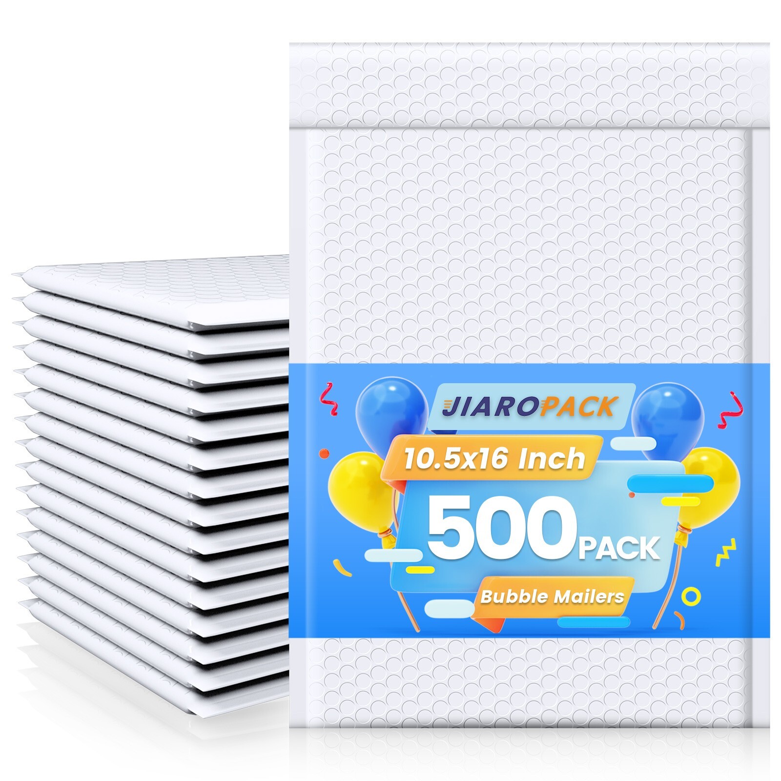 Bubble Mailers10.5×16 500pack Large Padded Envelopes 10.5×15 Mailing Bags White
