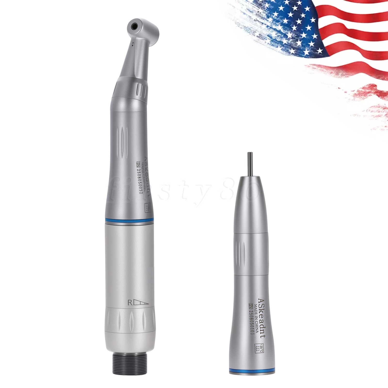 Dental Slow Low Speed Handpiece Push Contra Angle/Air Motor NSK Style 2/4 Holes