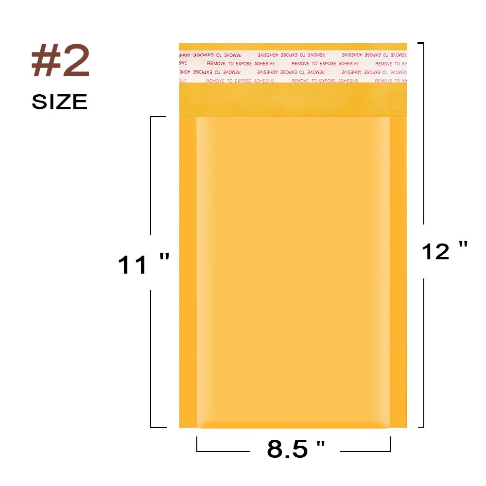 Any Size Kraft Bubble Mailers Shipping Padded Bags Mailing Envelope Self Seal