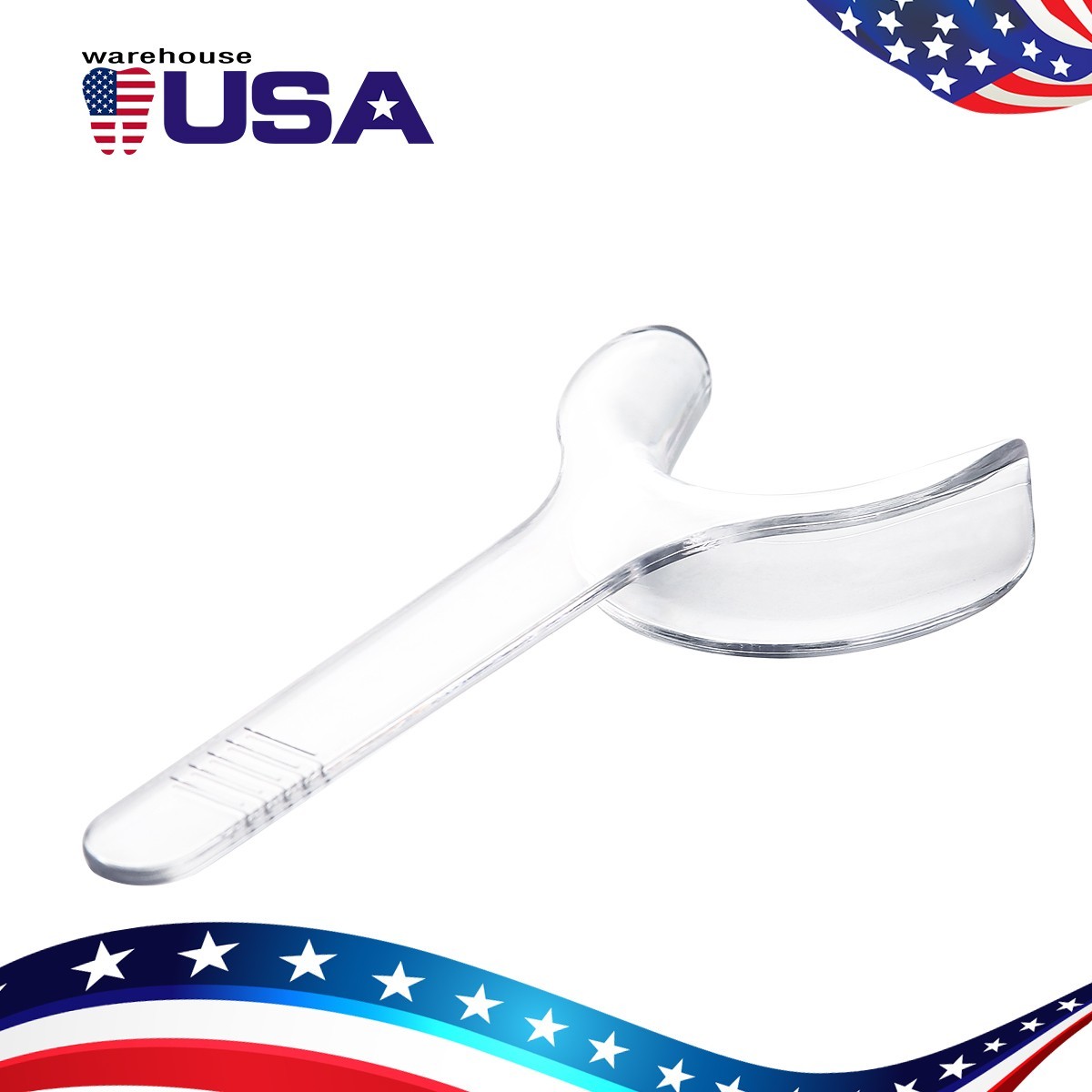 10pcs/packs Dental Autoclavable Lip Cheek Retractor T-shape Mouth Opener Clear
