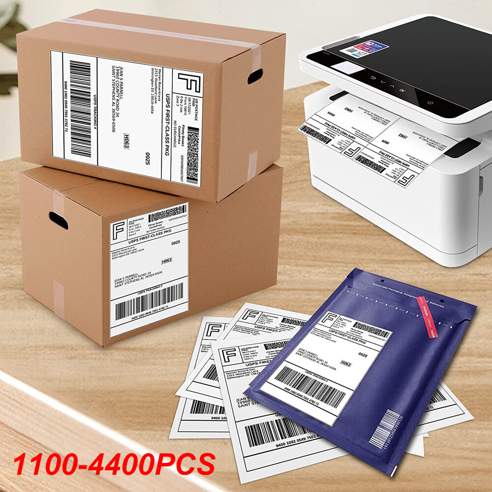 1100 Premium 8.5″X 5.5″ Self Adhesive Shipping Labels Half Sheet for Laser