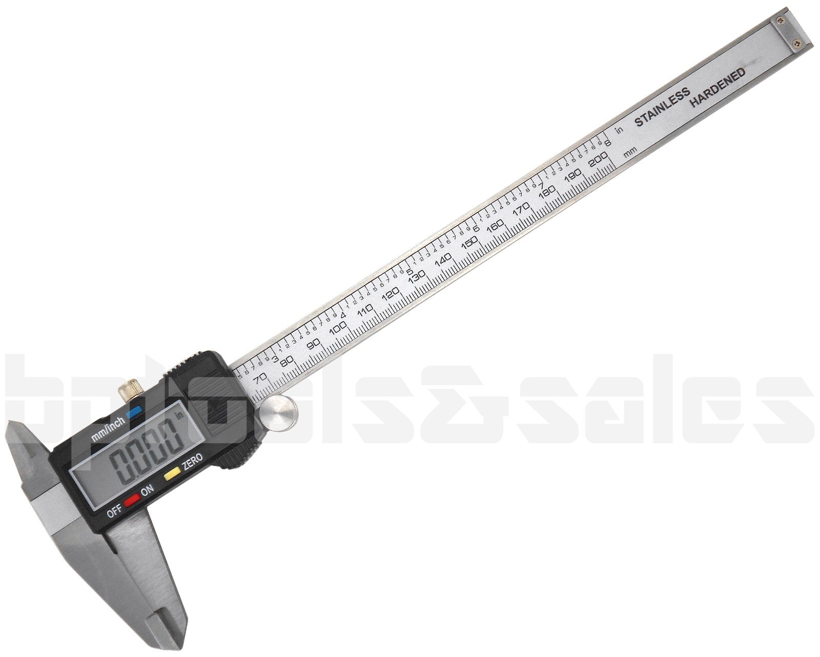 8″ Digital Electronic Caliper Precision Stainless Inch/Metric LCD Dial w/ Case