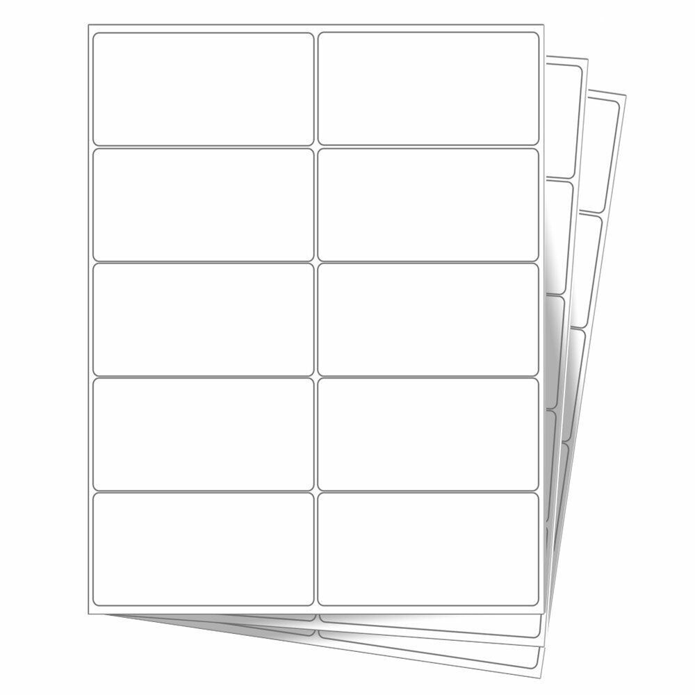 1000 Count Blank Address Shipping Labels 100 Sheets 2″ x 4″ 10-UP 10 Per Sheet