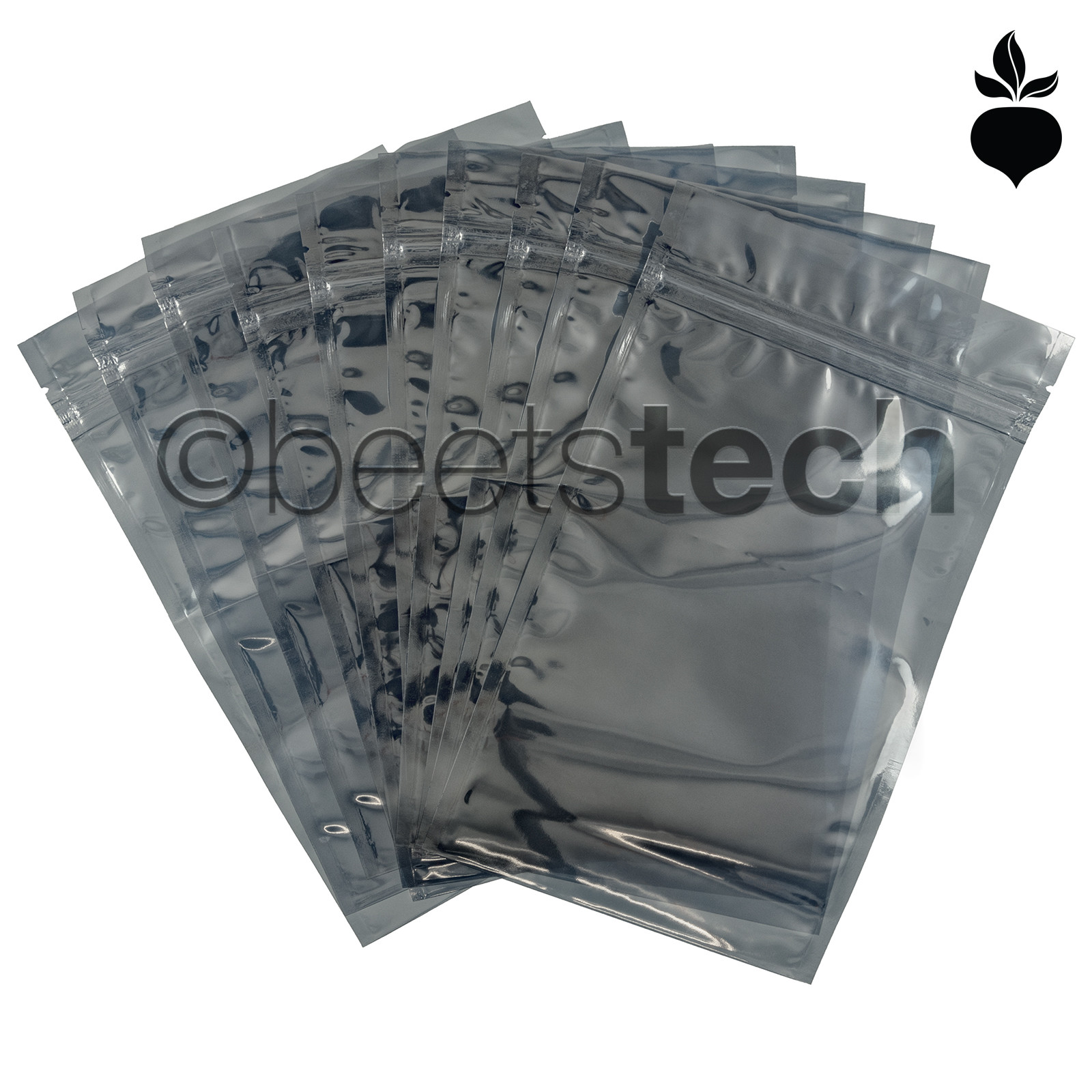 Anti-Static ESD Shielding Silver Zip-Lock Reclosable Bags 3x,5,6,8,10,12″