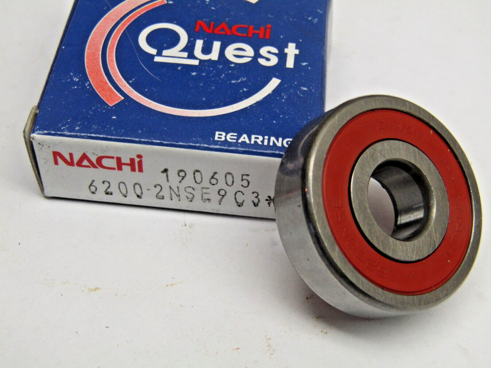 Nachi 6200-2NSE9 C3 10mm X 30mm X 9mm Sealed Bearing