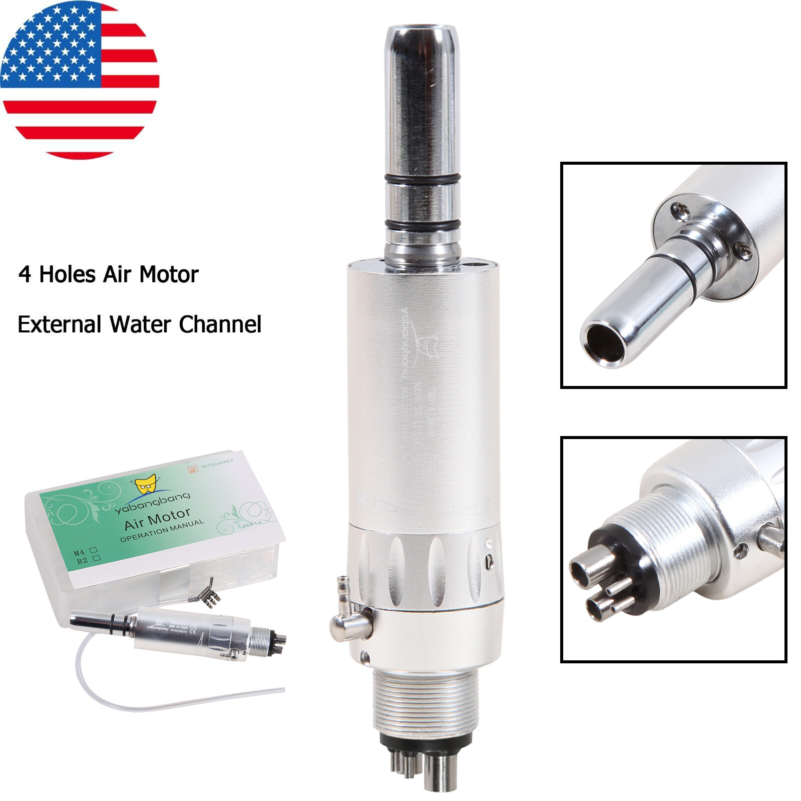 NSK Style Dental Low Slow Speed Air Motor Handpiece 2/4 Hole E-type 5 Models