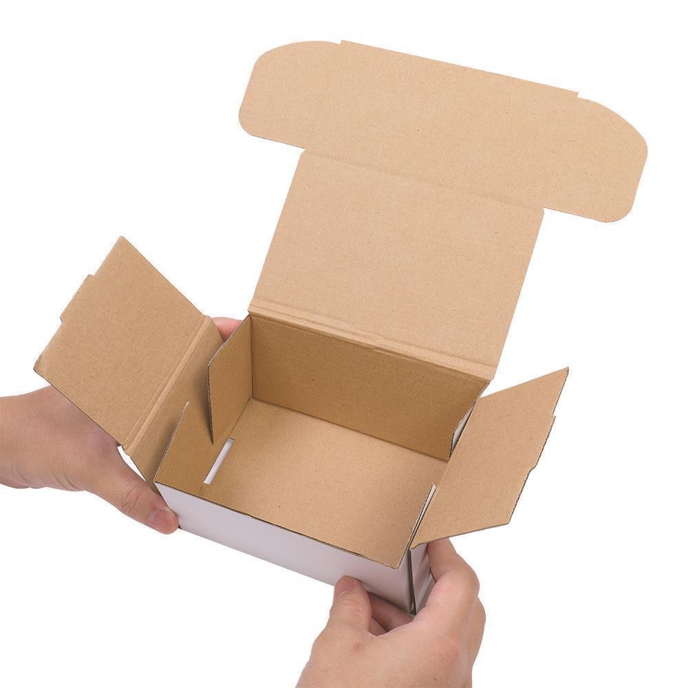 WHITE CORRUGATED MAILERS 6x4x3 50 100 200 Shipping Packing Boxes Mailers
