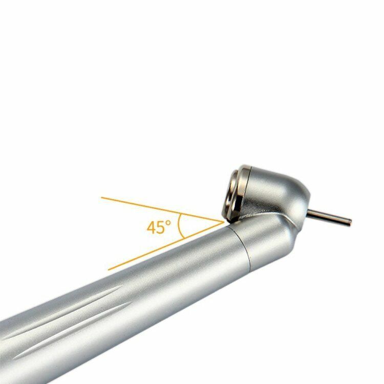 Dental 45 Degree LED Fiber Optic High Speed Handpiece 2 Hole / 4 Hole US STOCK