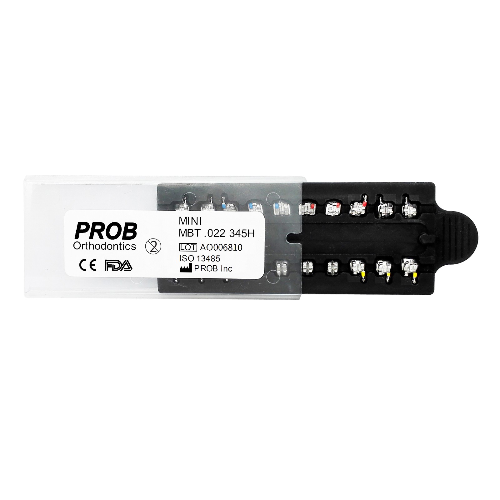 PROB Orthodontic Dental Brackets Braces Mini Standard Roth MBT.022/.018 Hooks