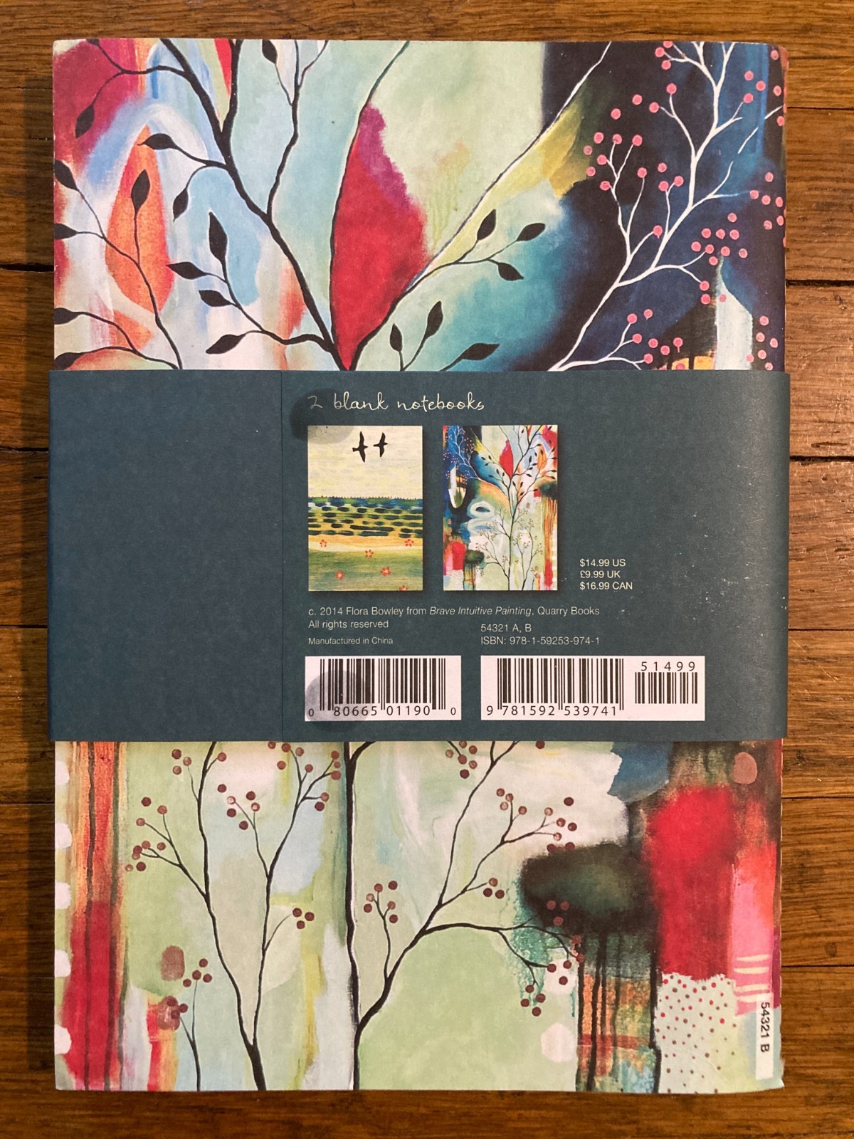 Bloom 2 blank Journal Notebooks cover art by Flora Bowley Quarry Books 4014