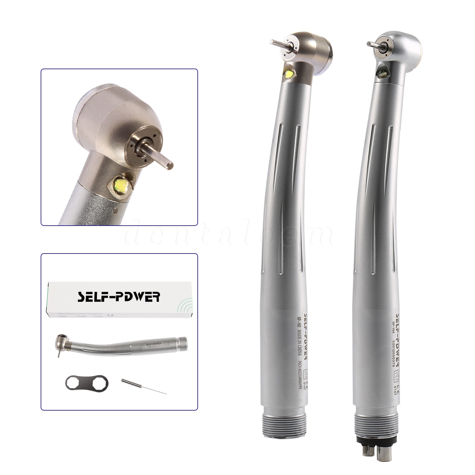 NSK Style Dental Fiber Optic LED E-generator high speed handpiece 4 HOLE/2HOLE
