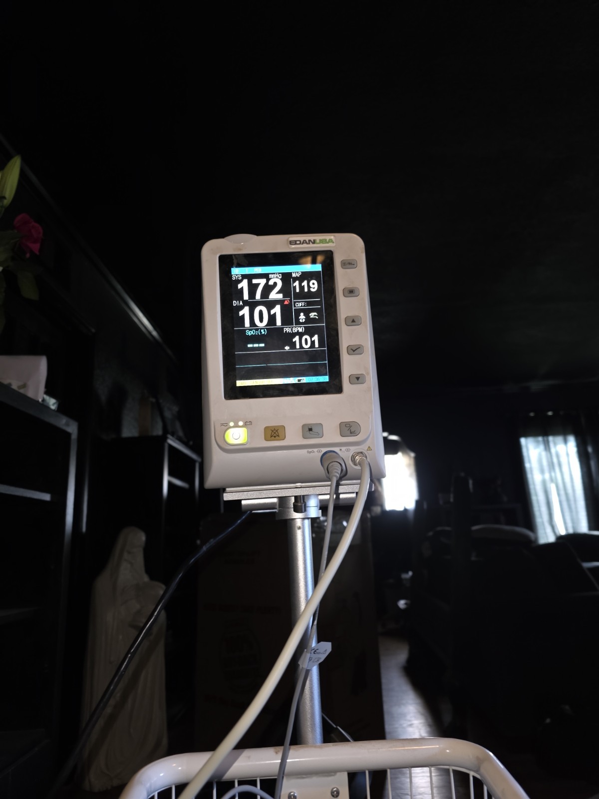 DANJIA M3 Vital Signs Monitor NIBP SpO2 Cart Mounted 4in Screen MT-206/MT-207