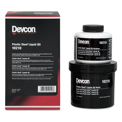 Plastic Steel Liquid (B), 1 lb, Can, Dark Grey Devcon 10210 78143102103 Dark