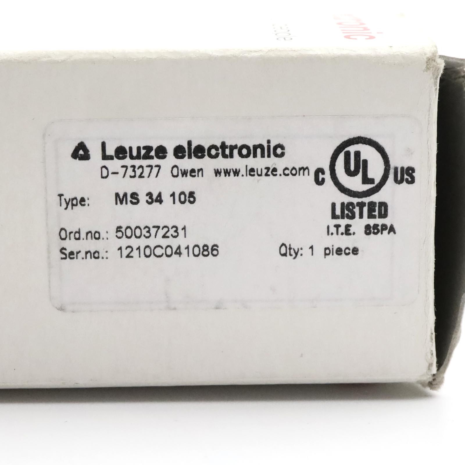 Leuze connection part MS 34 105 50037231 original packaging