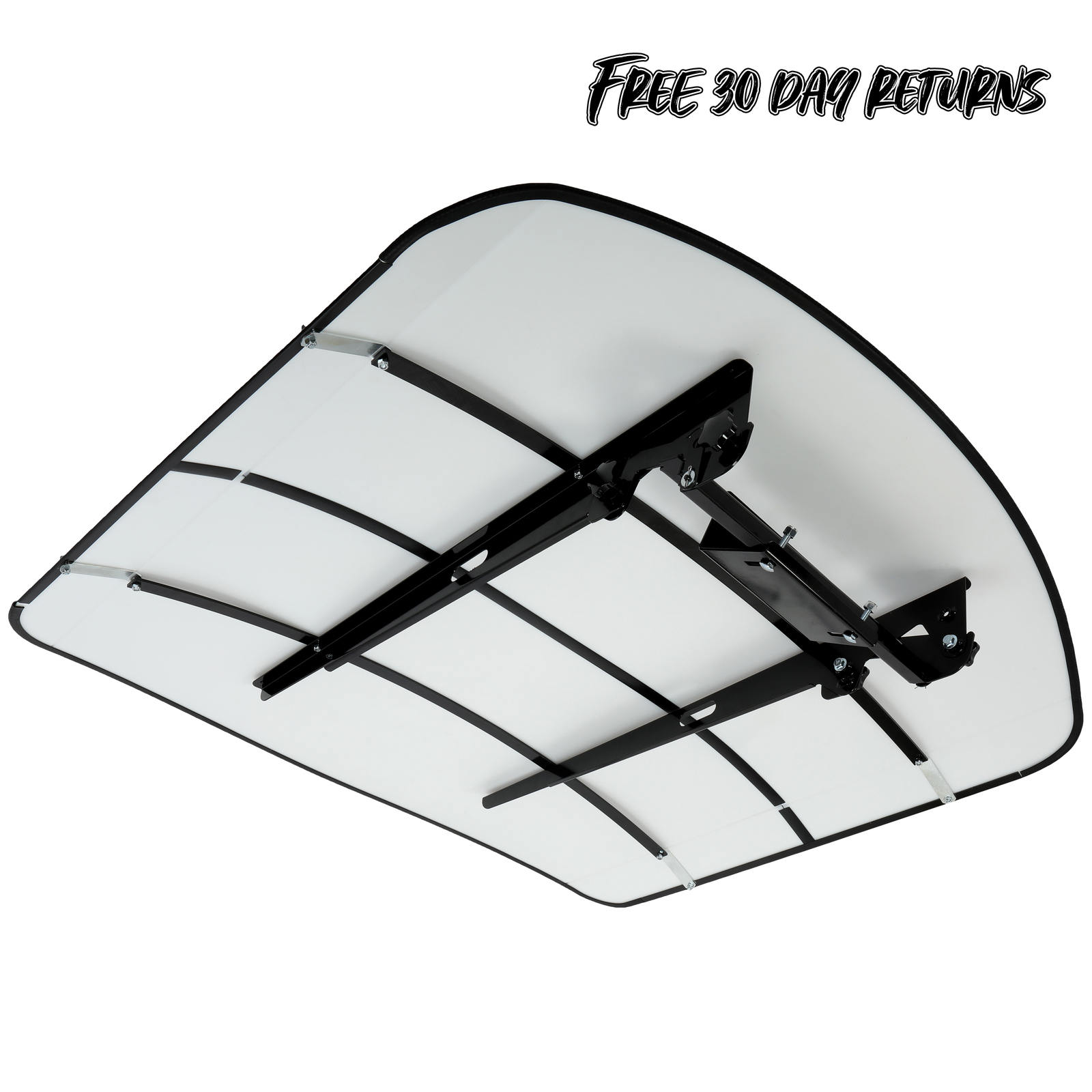 White Tuff Top Tractor Canopy For ROPS 52″ X 52″ w/ Mounting Accessories