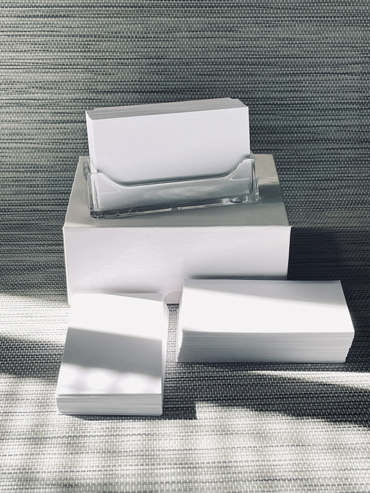 100 Pcs Blank White Business Cards 2×3.5 in Thick Cardstock 100# 270gsm