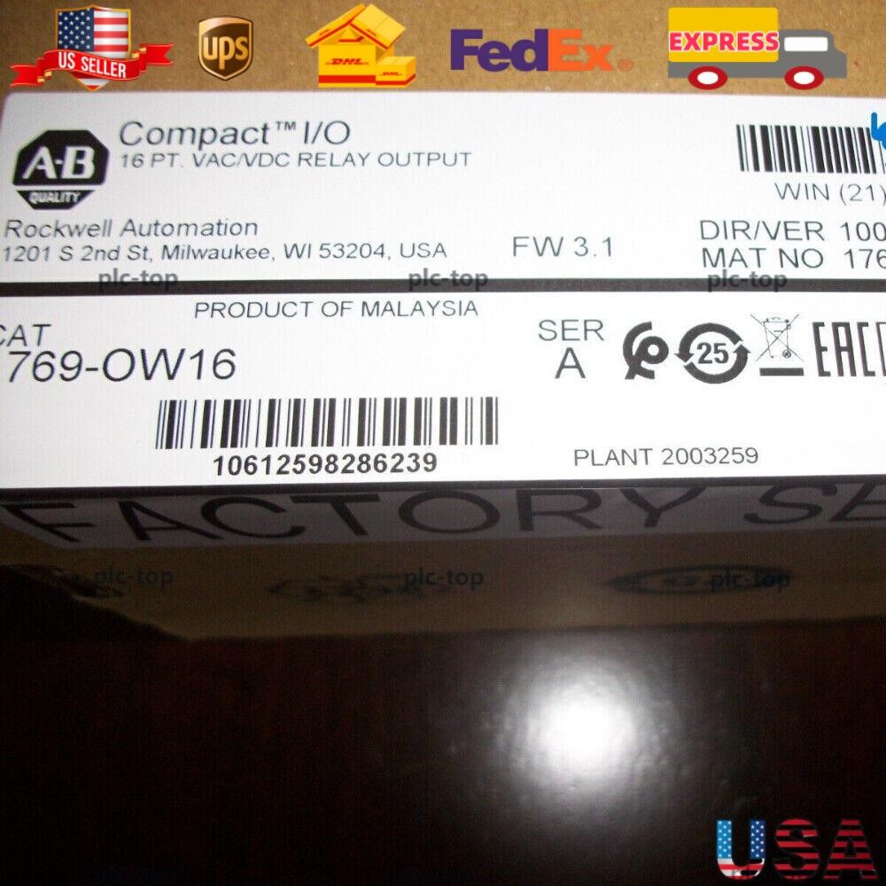 Allen Bradley 1769-OW16 / A Compact I/O Relay Output. Factory Sealed